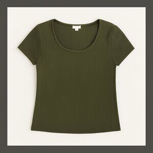 - 🌿 Bar III Ribbed Knit Sweater – Olive Green Cozy Style  Women’s L